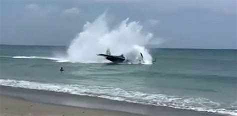 Aircraft makes emergency water landing, video goes viral