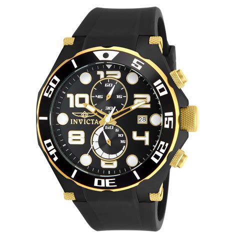 Invicta Pro Diver Men's Stainless Steel Gold Watch