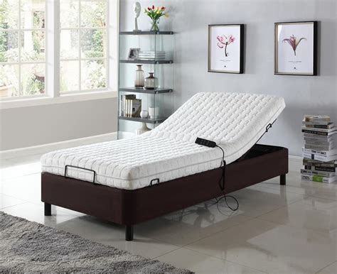 Paterson by HomeLife® Dark Brown Electric Adjustable Platform Bed Frame ...