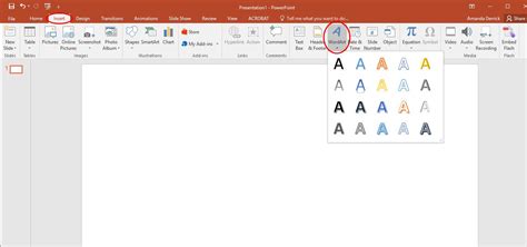 How to add word art in powerpoint - appsjza