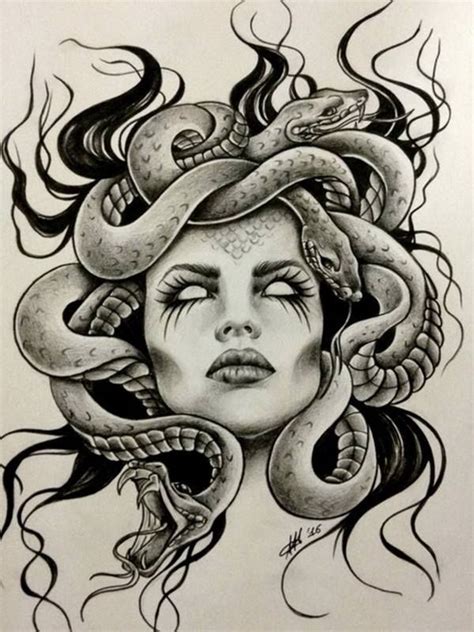 Mythology tattoos, Medusa tattoo, Medusa tattoo design