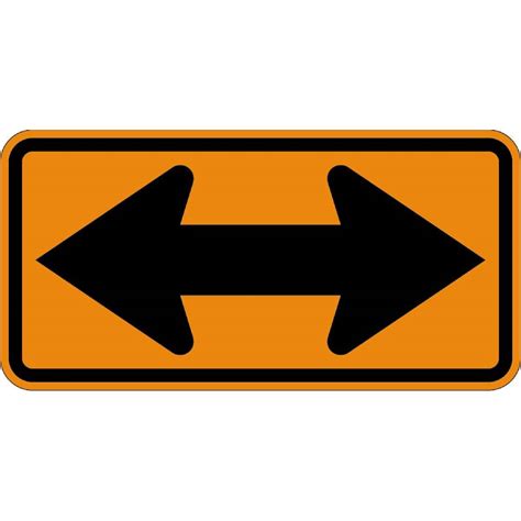 Two-way Arrow Traffic Direction Sign — Gempler's