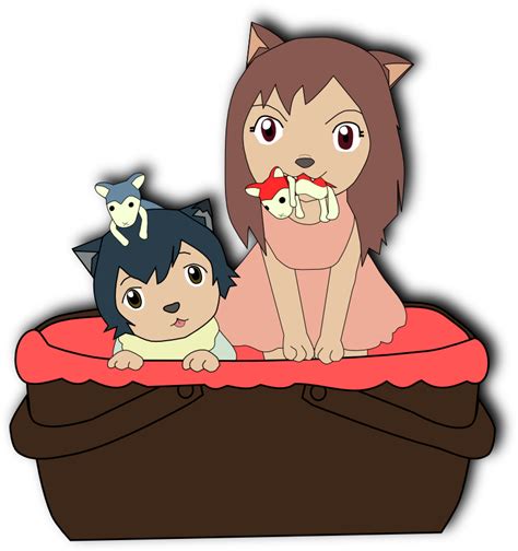 Wolf children: ame and yuki by xwennxcookiex on DeviantArt