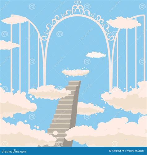 Gates Of Heaven/eps Cartoon Vector | CartoonDealer.com #15010065