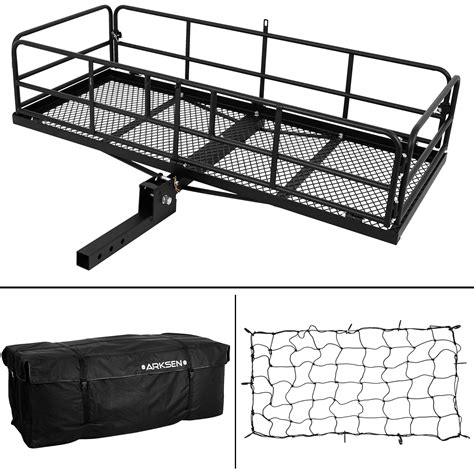 ARKSEN Foldable 60"x 24"x 14" Trailer Hitch Cargo Carrier - Walmart.com - Walmart.com