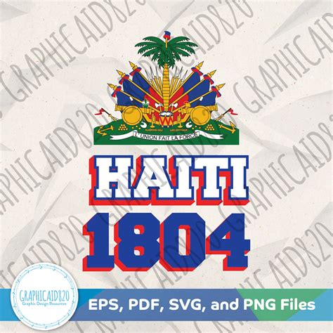 Haiti 1804 SVG Haiti Design Haitian American Vector File - Etsy