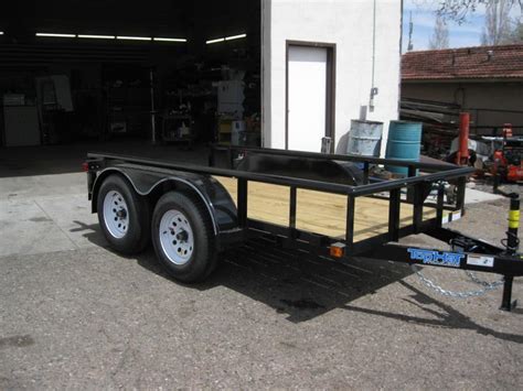 5x10 Tandem Axle Pipe Rail Utility Trailer | Near Me