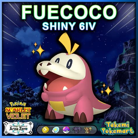 FUECOCO SHINY 6IV Any Item Ready for Competitive Battle Pokemon Scarlet & Violet Fast Delivery ...