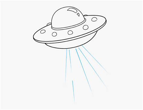 How To Draw Ufo - Ufo Drawing Easy , Free Transparent Clipart - ClipartKey