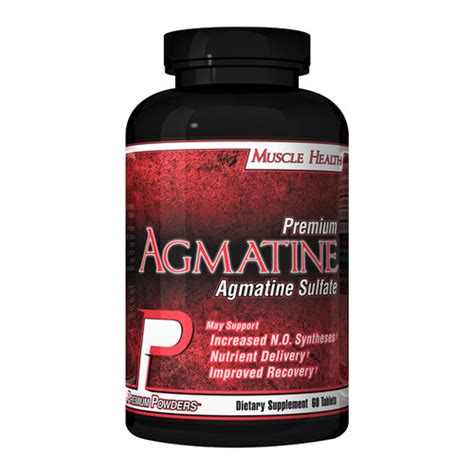 Agmatine Sulfate by Premium Powders 60tabs - Boost Nitric Oxide to Increase Nutrient Delivery ...