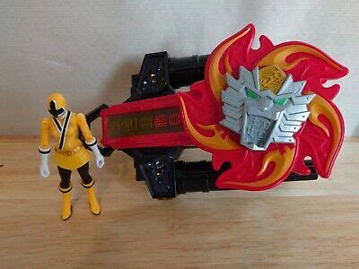 POWER RANGERS NINJA Steel Lion Fire Battle Morpher, with Yellow Ranger £6.99 - PicClick UK