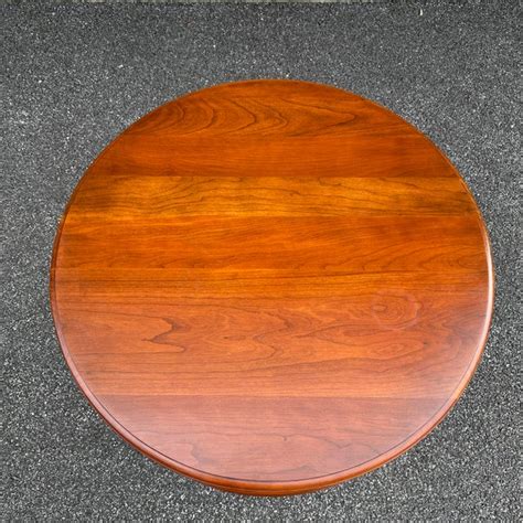 Vintage Pennsylvania House Traditional Solid Cherry Round Pedestal Side ...