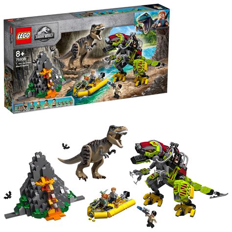 Buy LEGO Jurassic World - T.Rex vs Dino-Mech Battle at Mighty Ape NZ