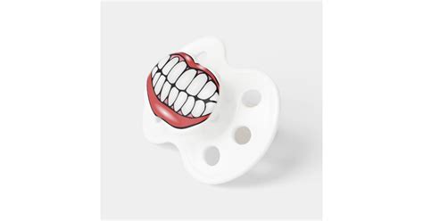 Funny Mouth and Teeth Pacifier | Zazzle