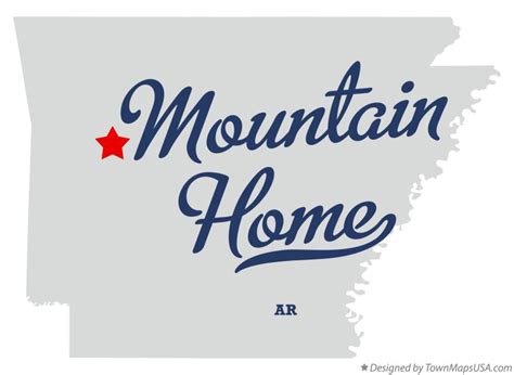 Map of Mountain Home, Logan County, AR, Arkansas