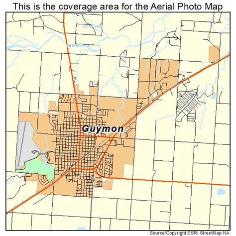 Aerial Photography Map of Guymon, OK Oklahoma