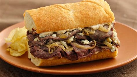 Roast Beef and Gorgonzola Hoagies recipe from Pillsbury.com