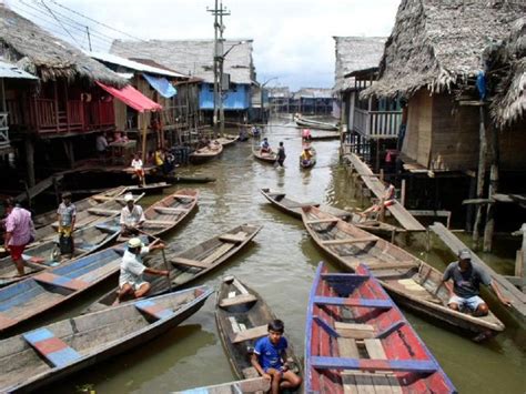 Iquitos, Peru, in the Amazon jungle. Iquitos is the largest city in the Peruvian rainforest ...