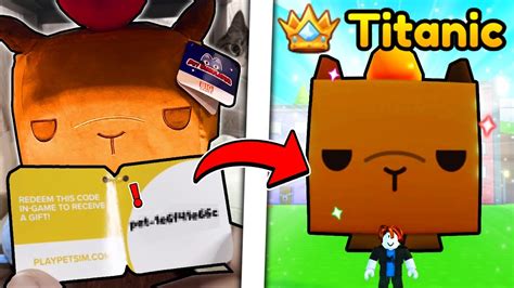 SECRET TITANIC CAPYBARA *LEAKED* EARLY... in Pet Simulator X! - YouTube