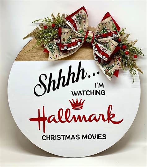 16 Hallmark Christmas Door Hanger Hallmark Movies - Etsy