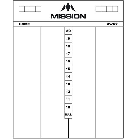 Printable Dart Score Sheets