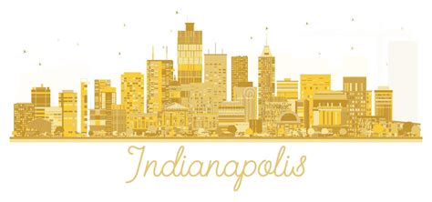 Indianapolis Skyline Silhouette Stock Illustrations – 403 Indianapolis ...