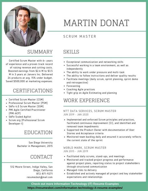 Scrum Master Resume Samples & Templates [PDF+DOC] 2024 | RB ...