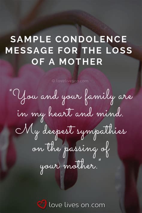 Sample Condolence Messages for Loss of a Mother | Click to read 25 of ...