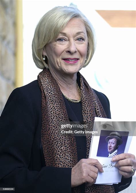 Actress Noeline Brown attends the funeral service of tv personality ...