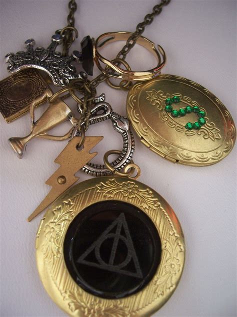 Harry Potter Horcrux jewelry Locket necklace..ALL 7 featured now brass ...