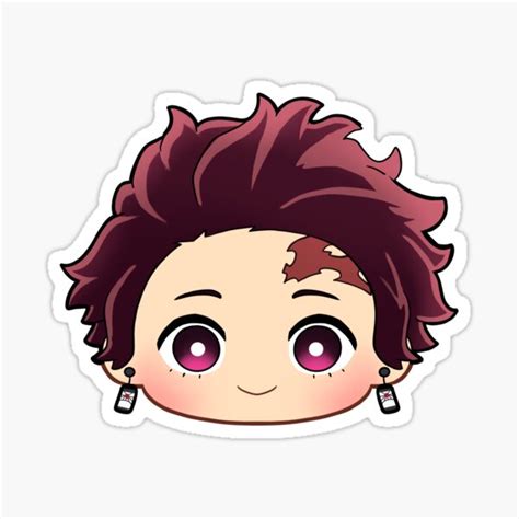 "Tanjiro Demon Slayer Chibi" Sticker for Sale by IntrovertMochi | Redbubble