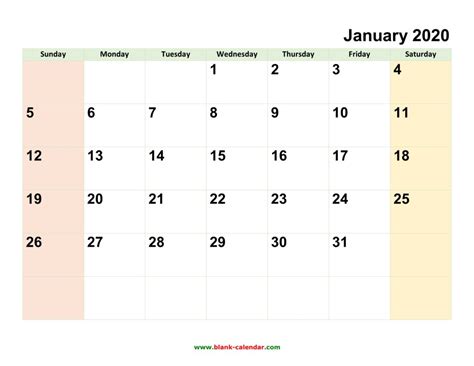 2020 printable appointment calendar – Printable graphics