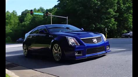 Cadillac CTS-V Coupe Custom Exhaust Road Test - YouTube