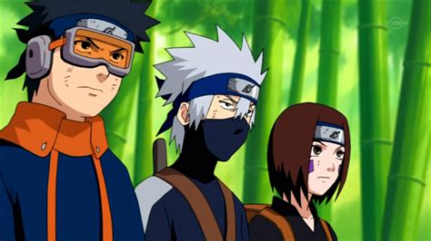 Kakashi, Rin and Obito - team yondaime Image (17701148) - Fanpop