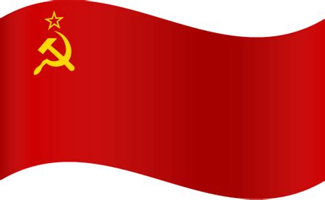 Vector Country Flag of the Soviet Union - Waving | Vector Countries Flags of the World