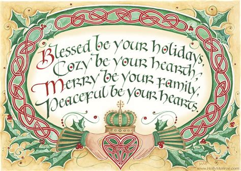 Blessed Be Your Holidays | Irish christmas, Christmas holidays ...