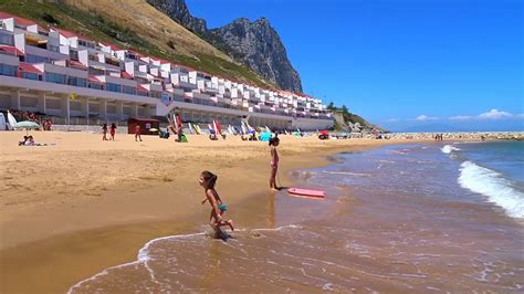 GIBRALTAR SANDY BAY BEACH, 2020 - YouTube