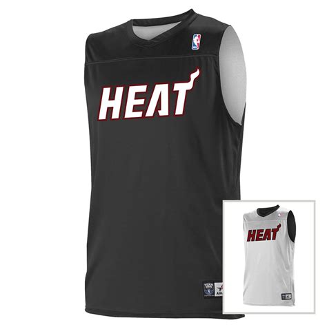 Custom Team NBA Miami Heat Adult Reversible Jersey