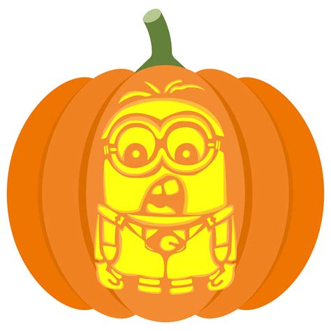 Minion Pumpkin Stencil | Free Printable Papercraft Templates