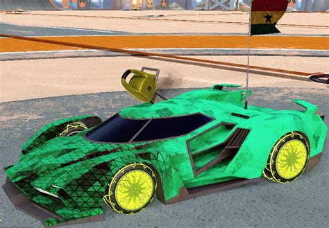 All Rocket League Black Market Decals on Car Samurai Showcase (Trigon, Dissolver, Heatwave)