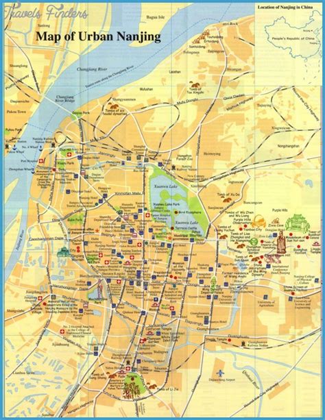 Nanjing Map - TravelsFinders.Com