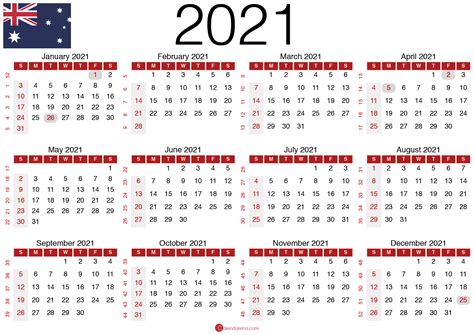 2021 Calendar With Public Holidays | Free Letter Templates