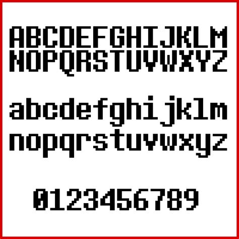 Undertale Fonts / Undertale In-Game HUD Font | FontStruct - If you want to use undertale font ...