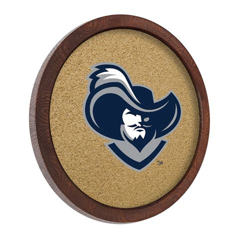 Xavier Musketeers: Mascot - "Faux" Barrel Framed Cork Board - The Fan-Brand