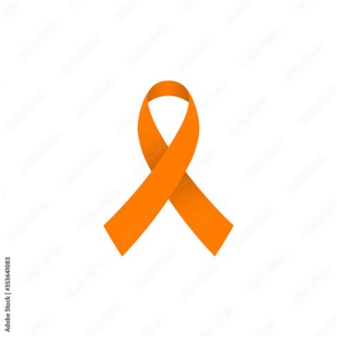 Leukemia awareness ribbon. Clipart image isolated on white background ...