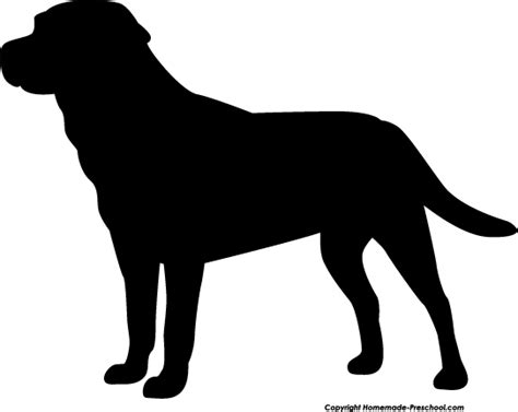 black lab silhouette - Clip Art Library