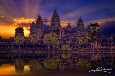 Sunrise at the Angkor Wat Temple in Siem Reap Cambodia | HDR ...