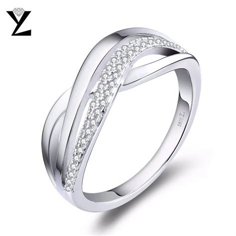 YL Brand New 925 Sterling Silver Engagement Rings for Women Wedding Female Luxury Sterling ...