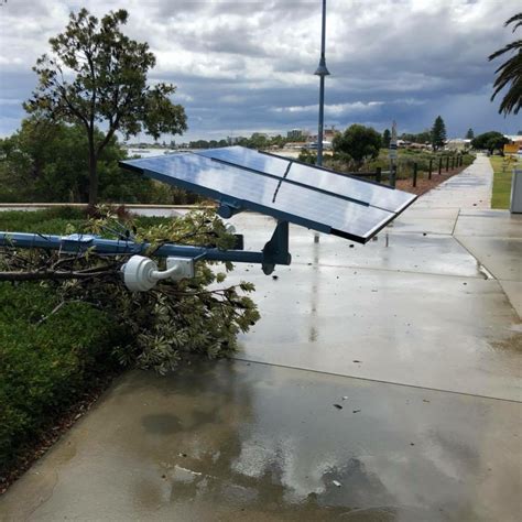 Perth Storms : Damage In Coastal Suburbs After Storm Cell Hits