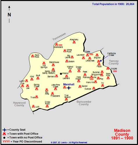 Madison County, NC - 1891 to 1900